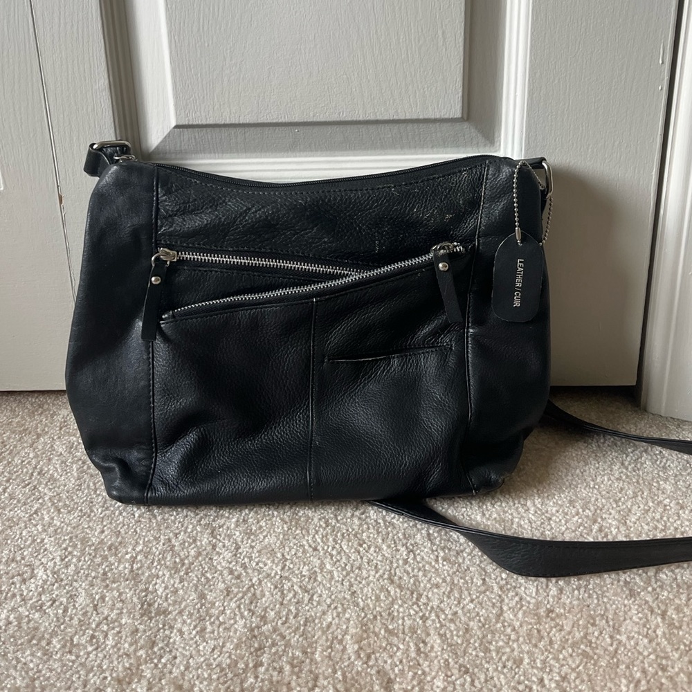 👜Vintage real leather shoulder bag: